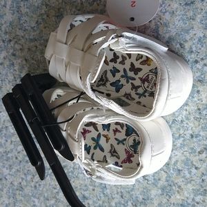Baby girl sandals size 2 comfort sock non -marking outsole